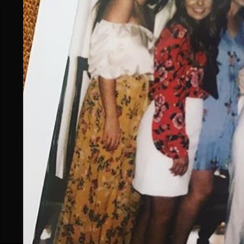 LF Maxi Floral Peasant Skirt